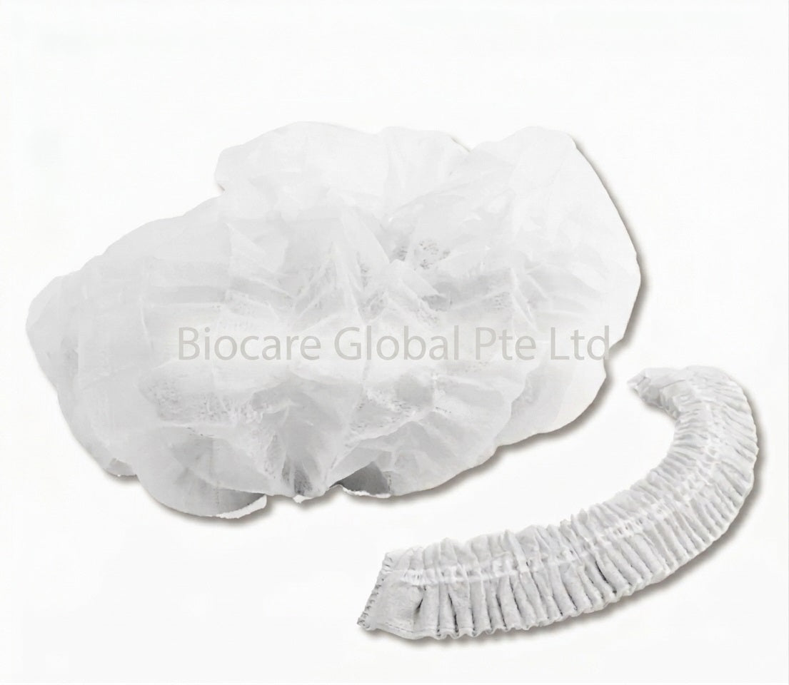 White Clip Nurse Cap