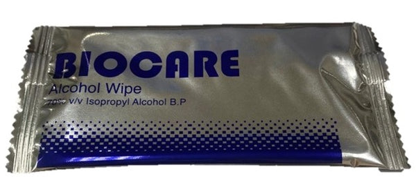 Biocare Alcohol Wipes (Individual pack)