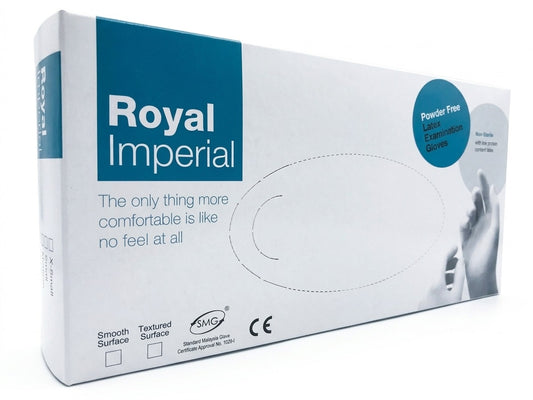 Non-Sterile Latex Exam Gloves, Powdered-Free, X-Small