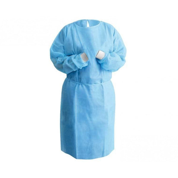 Ezy-care Blue Disposable Isolation gown, 40gsm (Carton)